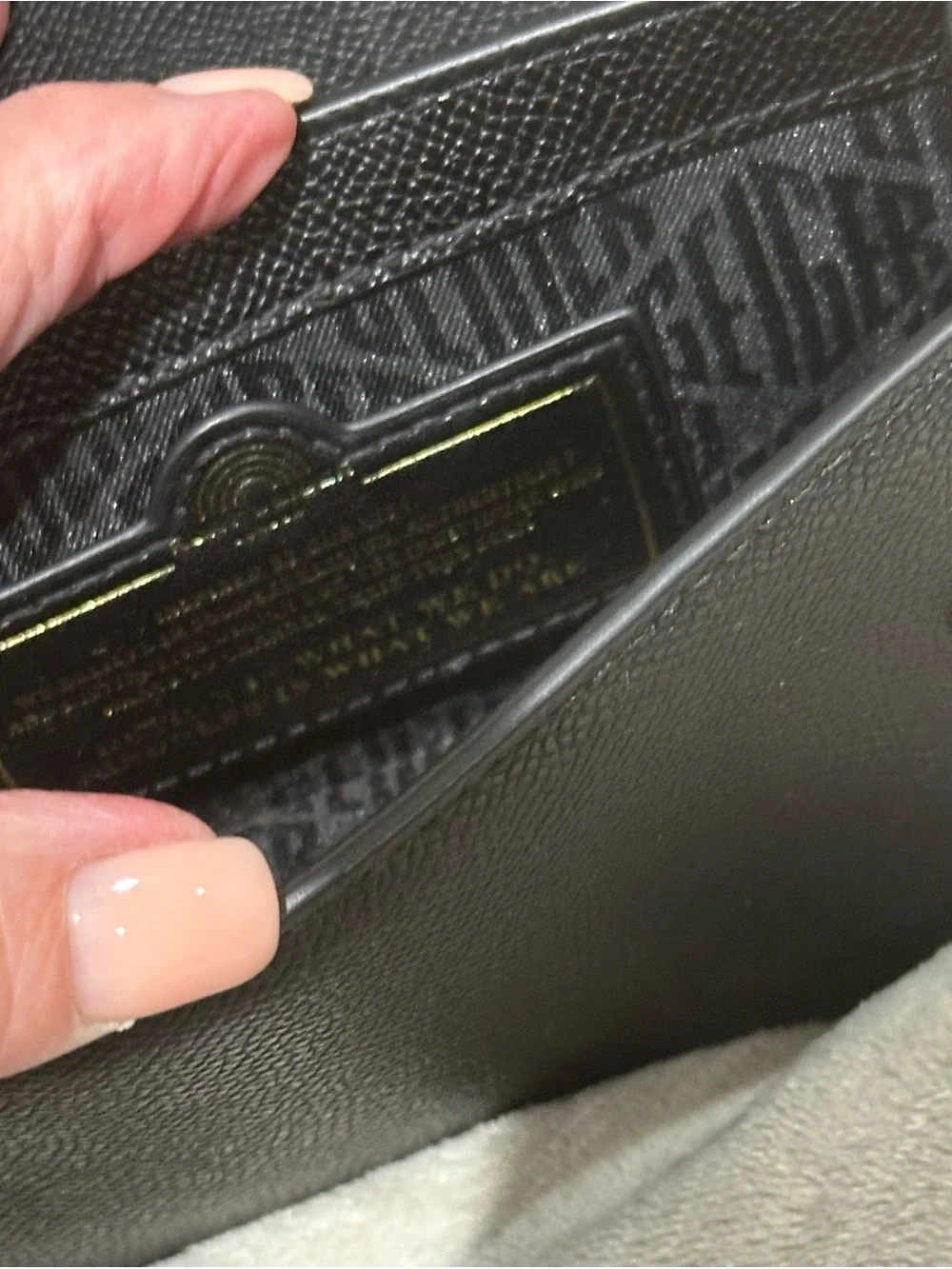 Kurt Geiger Black Pebbled Leather Crossbody with Gold Hardware